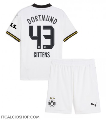 Borussia Dortmund Jamie Bynoe-Gittens #43 Terza Maglia Bambino 2024-25 Manica Corta (+ Pantaloni corti)